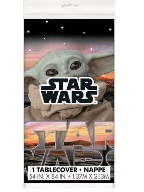 Disposable Star Wars The Mandalorian Plastic Tablecover